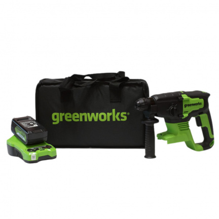 Аккумуляторный перфоратор Greenworks GD24SDS2