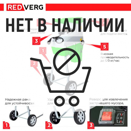 Измельчитель садовый REDVERG RD-GS2800