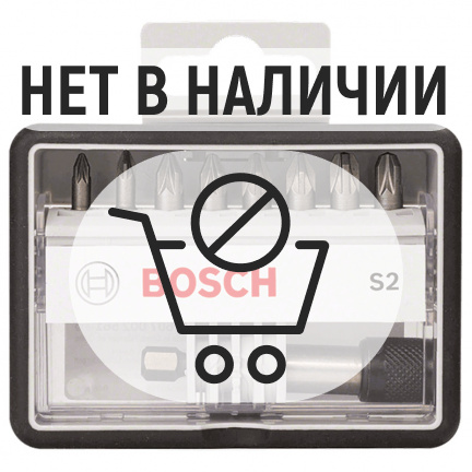 Набор бит Bosch PZ + держатель 8шт (561)