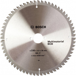Диск пильный универсальный Bosch Multi ECO 230х30мм 64T (804)