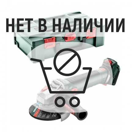 Машина шлифовальная угловая аккумуляторная Metabo W 18 LT BL 11-125 (без акк, без з/у)